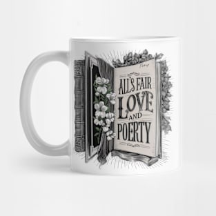 all s fair in love and poetry book Mug